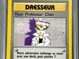 a close up of a card with a picture of a man in a suit