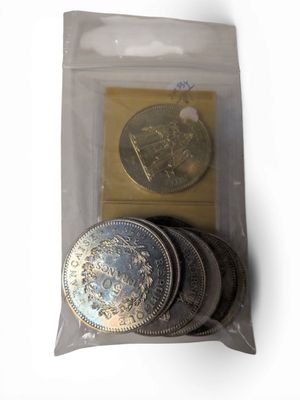 8 Pièces de 50 Fr Hercule, argent (2x 1975, 2x 1976, 2x 1977, 2 x 1978 - Photo 1