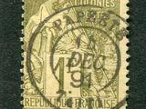 un timbre sur lequel figure l'image d'un homme tenant un drapeau