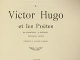 the front cover of a book with the title of victor hugo et les poetes