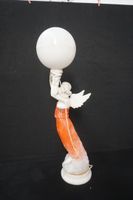 Grande lampe décorative en albâtre – vers 1930 – tenue par u… (photo 4)