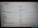 a computer screen with a list of information on it