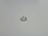a close up of a diamond on a white surface
