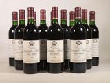 six bouteilles de vin sont alignées sur une table