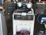 many machines that are sitting in a garage