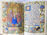 an open book with a picture of a man and a woman on it