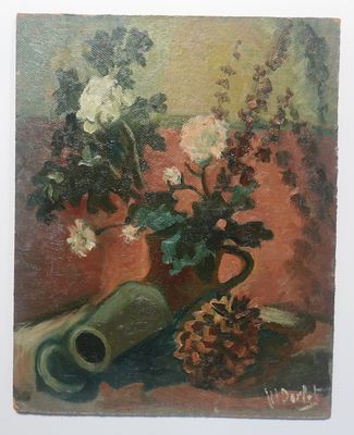Ecole française du début du XXe siècle Bouquet de fleurs aux…