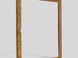 an image of a wooden frame with a white background