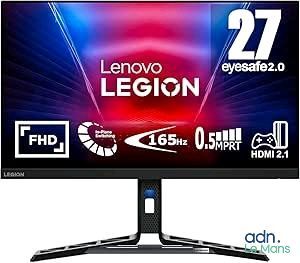 Écran LED Lenovo Legion 27 FHD, HDMI, DVI, DVI, DVI, DVI, DVI, DVI, DVI