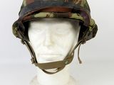 an image of a close up of a helmet on a mannequin head