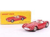 dinky toys red sports car with box on white background