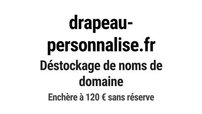 Nom de domaine drapeau-personnalise.