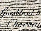 an old black and white photo of a text on a piece of paper
