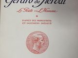 an old book with a picture of a man on it