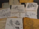 une pile de vieux livres illustrés