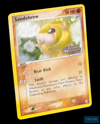 une photo d'une carte sur laquelle figure un personnage de Pokémon