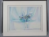 a picture of a painting of a flower in a vase