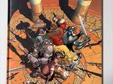 la couverture d'une bande dessinée sur laquelle figurent plusieurs personnages