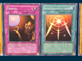 four different pokemon cards are shown in a row on a blue background