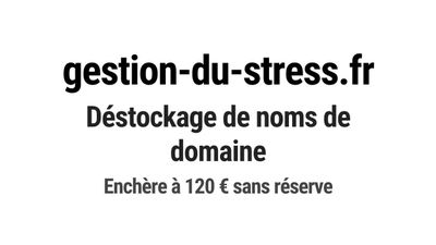 Nom de domaine gestion-du-stress.