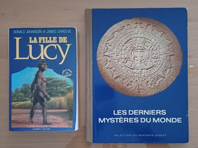 2 livres : - La fille de Lucy de Donald JOHANSON (co-découvr…