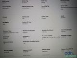 a computer screen with a list of items on it
