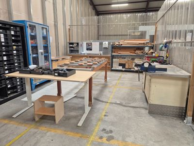 an image of a factory with a lot of machines in it