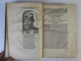 an open book with a picture of a man in a hat on it