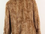 an image of a brown fur coat on a mannequin stand
