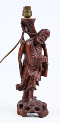 une image représentant une statue de femme tenant une lampe posée sur un socle