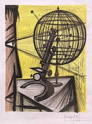 BUFFET Bernard (1928-1999) Le microscope, 1988