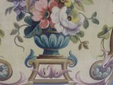 a painting of flowers in a vase on a table