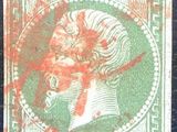 une image d'un timbre sur lequel figure la tête d'une femme