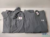 under armour men ' s jacket and hoodie set