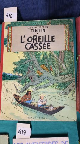 TINTIN : L’oreille cassée. Casterman, 1947.