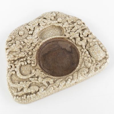 Pierre à encre en porcelaine chinoise, céladon.