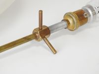 Suspension en verre moulé et texturé comprenant une tige en … (photo 3)