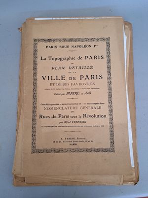 Six plans de Paris, rééditions par Taride de 1551, 1675, 171…