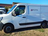 une camionnette blanche garée dans l'herbe