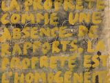 une image représentant une feuille de papier sur laquelle figurent des inscriptions en jaune