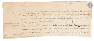 Jacques CAZOTTE (1720-1792). Manuscrit autographe ; 2 pages …