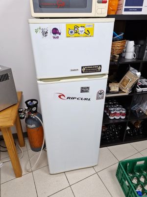 Petit réfrigérateur combiné LINETECH émail blanc