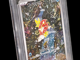La carte à collectionner Pokémon se trouve dans un étui en plastique transparent