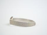 sterling silver bracelet with a textured design
