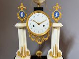 a clock that is sitting on top of a table