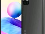 l'arrière et le profil d'un smartphone noir sur fond coloré