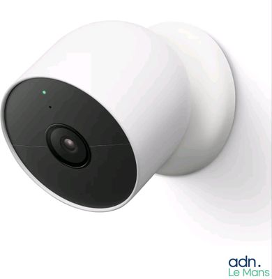 an image of a white camera mounted on a white wall