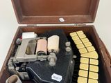 a suitcase that has a bunch of items inside of it