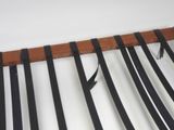 a close up of a rack with ties on it