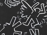 a black and white drawing of a bird on a blackboard